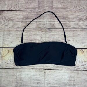 Nwt Cupshe‎ Women's Bikini Top Size Small Black Color Halter